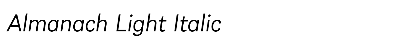 Almanach Light Italic